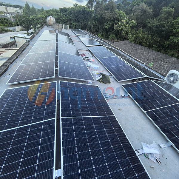 a small factory rooftop solar project