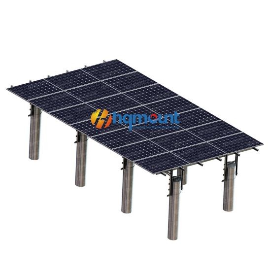 fish pond solar mounting system