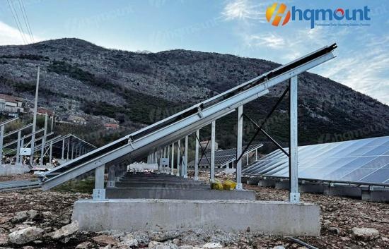 zam steel ground mounting system