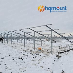 Montagem em pólo duplo fotovoltaico