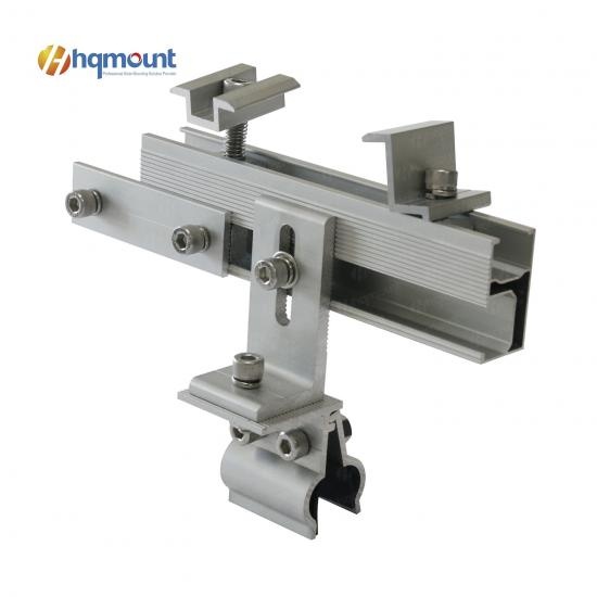 aluminum anodized solar L feet for metal roof, solar mounting L foot, commercial metal roof solar mount