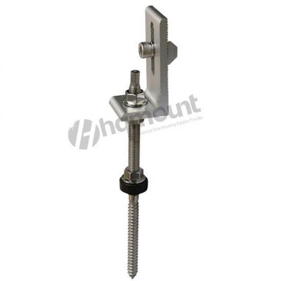 aluminum anodized solar L feet for metal roof, solar mounting L foot, commercial metal roof solar mount