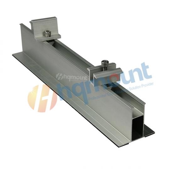 mini solar rail, aluminum solar rail, U profile solar rail, ZAM steel mini rail, cost effective solar racking