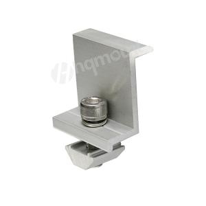 Braçadeira de fixação para painel solar de alumínio anodizado prateado de 30 mm