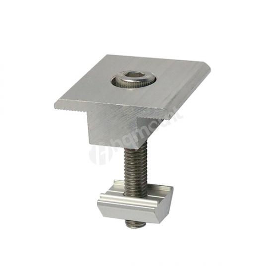 Conjunto de grampos de fixação central para painel solar de alumínio de 30 mm