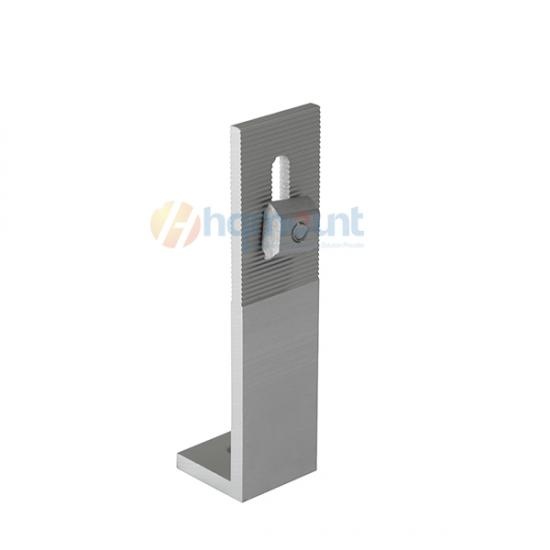 Aluminum heavy duty solar L foot 155mm height for metal roof