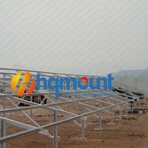 sistema de montagem em solo solar com aço de perfil U