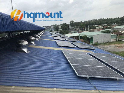 sistema de cobertura de parafuso de gancho solar