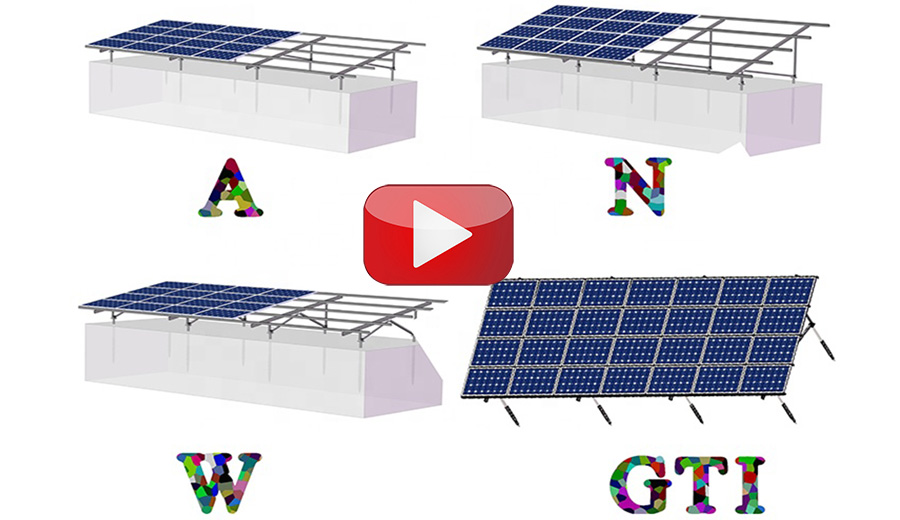 sistema de rack solar pré-montado de alumínio moído hqmount GT1
        