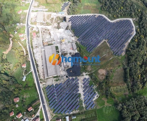 Suporte de aço ZAM para usina solar fotovoltaica de 5 MW