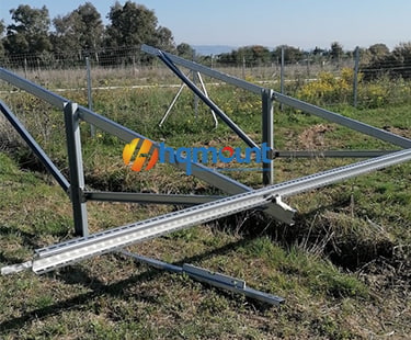 Projeto de montagem em solo de painéis solares GT2 de aço de 1 MW