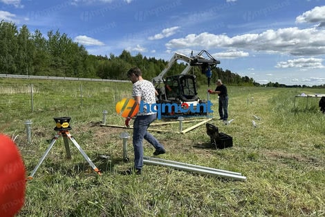 Como a estilhagem solar de alumínio GT1 alcança a instalação de 1MW no tempo de gravação? 