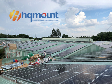 Projeto de plataforma metálica solar de telhado de 5 MW