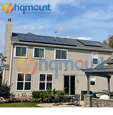 Solução de instalação de kit de iluminação solar para telhado de asfalto
