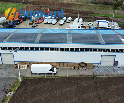  1MW costura em pé Klip  Lok  406 projeto de montagem de painel solar em telhado de metal