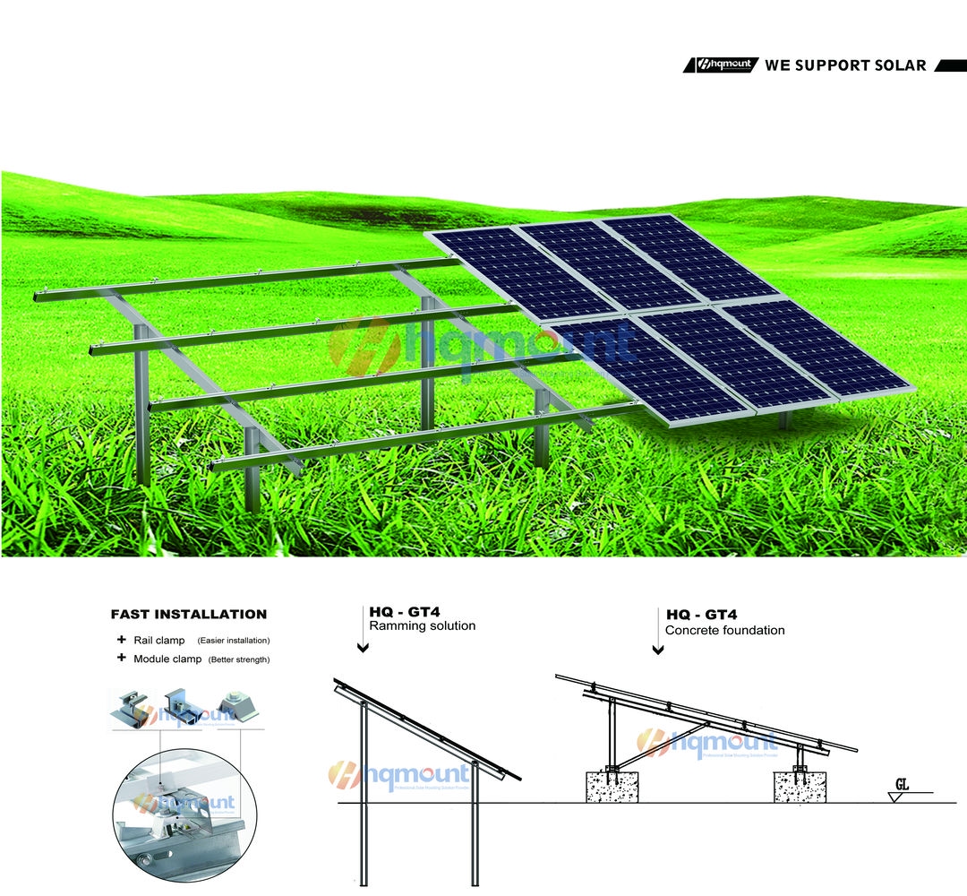 Vídeo de apresentação da usina solar de grande escala GT4 da HQ Mount
