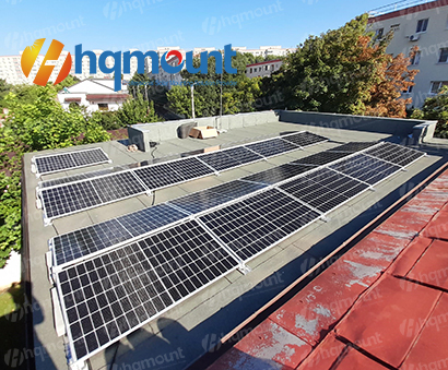 telhado solar em concreto