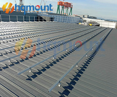 Suportes de montagem de painel solar com Kliplok 406/700