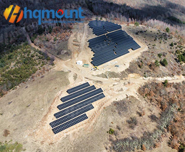 Projeto solar de montagem no solo de 1MW